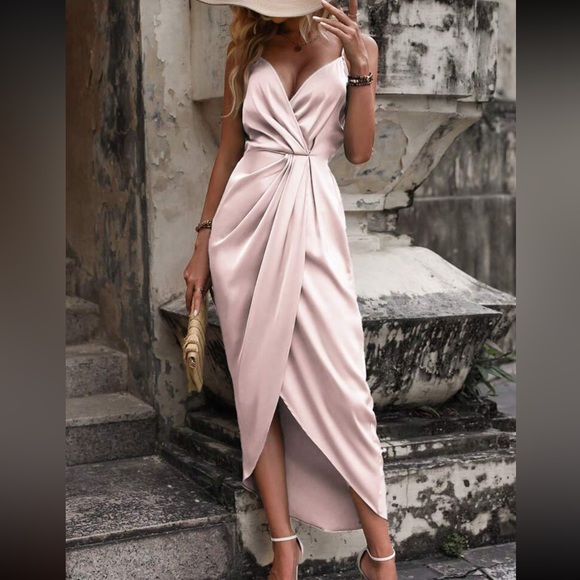 Luxe twist front cami  dress - Picture 2 of 16